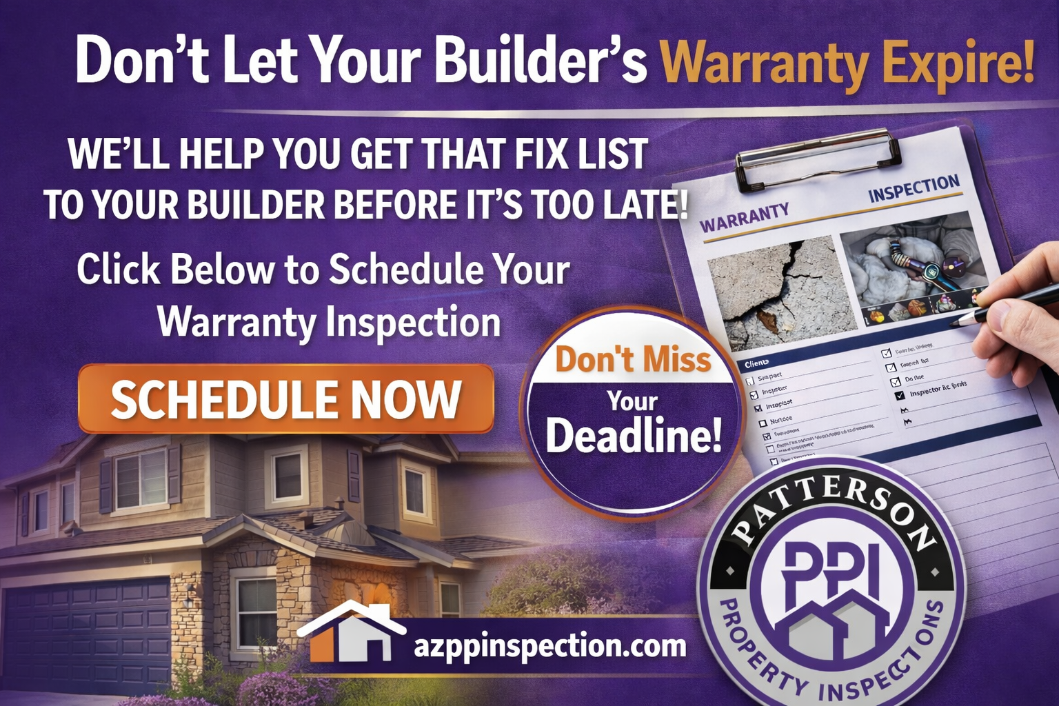 Can I Get a Warranty Check Inspection for My New Home in Phoenix?