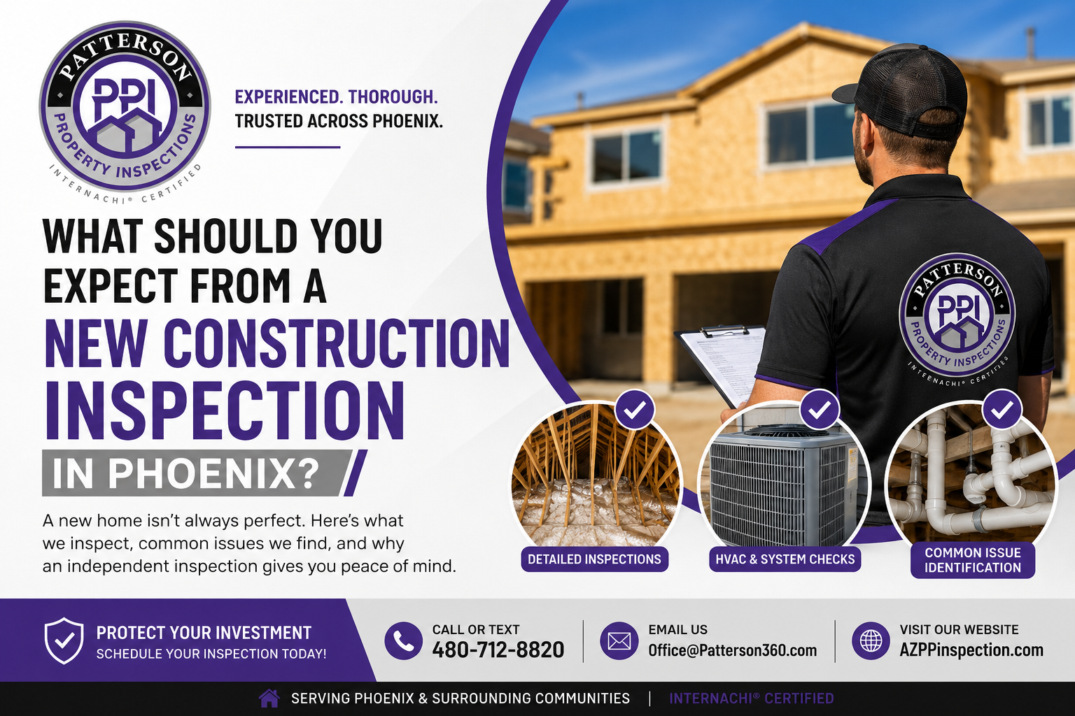 New Construction Specialist Inspection by Patterson Property Inspections